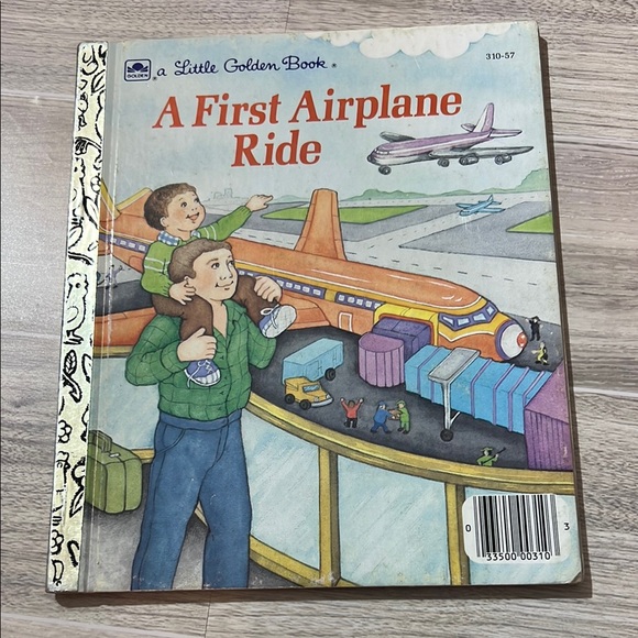 1986 A Little Golden Book A First Airplane Ride - Picture 1 of 4